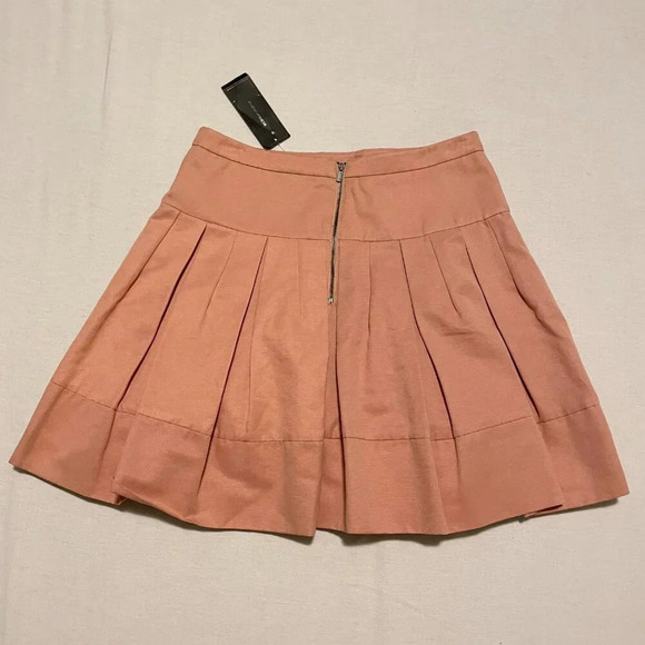 BCBGMaxazria Skirt Womens Size Small Blush Aria Pleated Rear Zip Casual - Picture 8 of 14